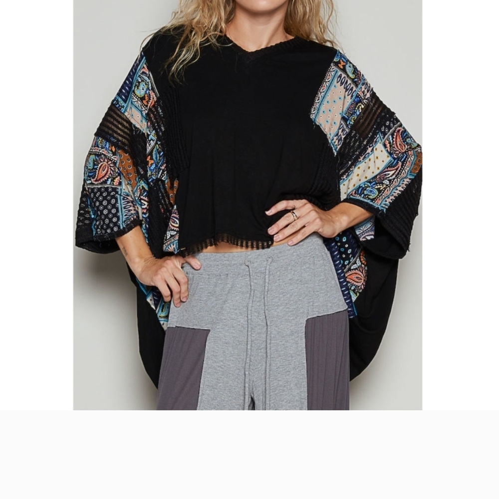 Black Shrug with Statement Sleeves